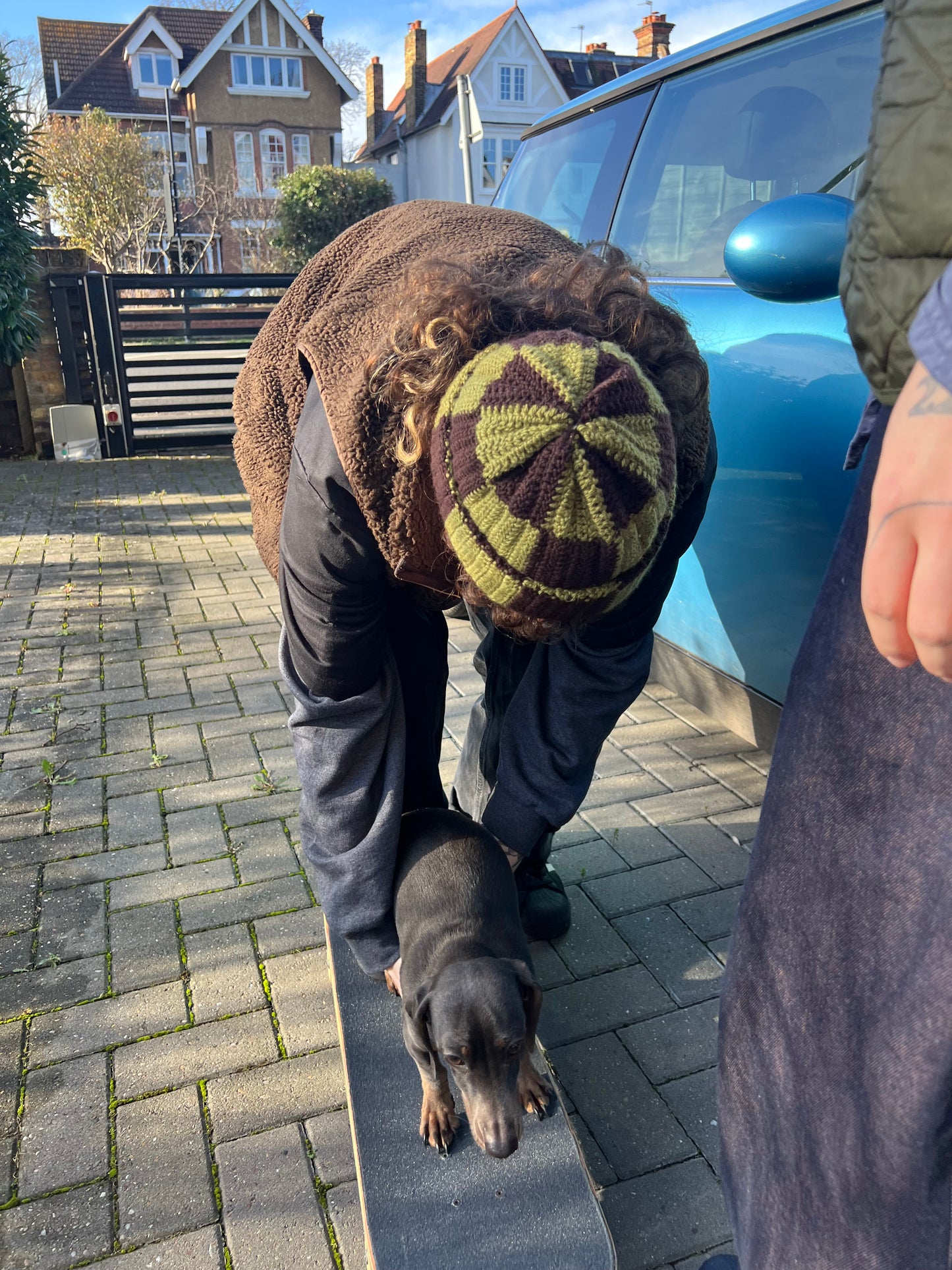 Check Moss Beanie