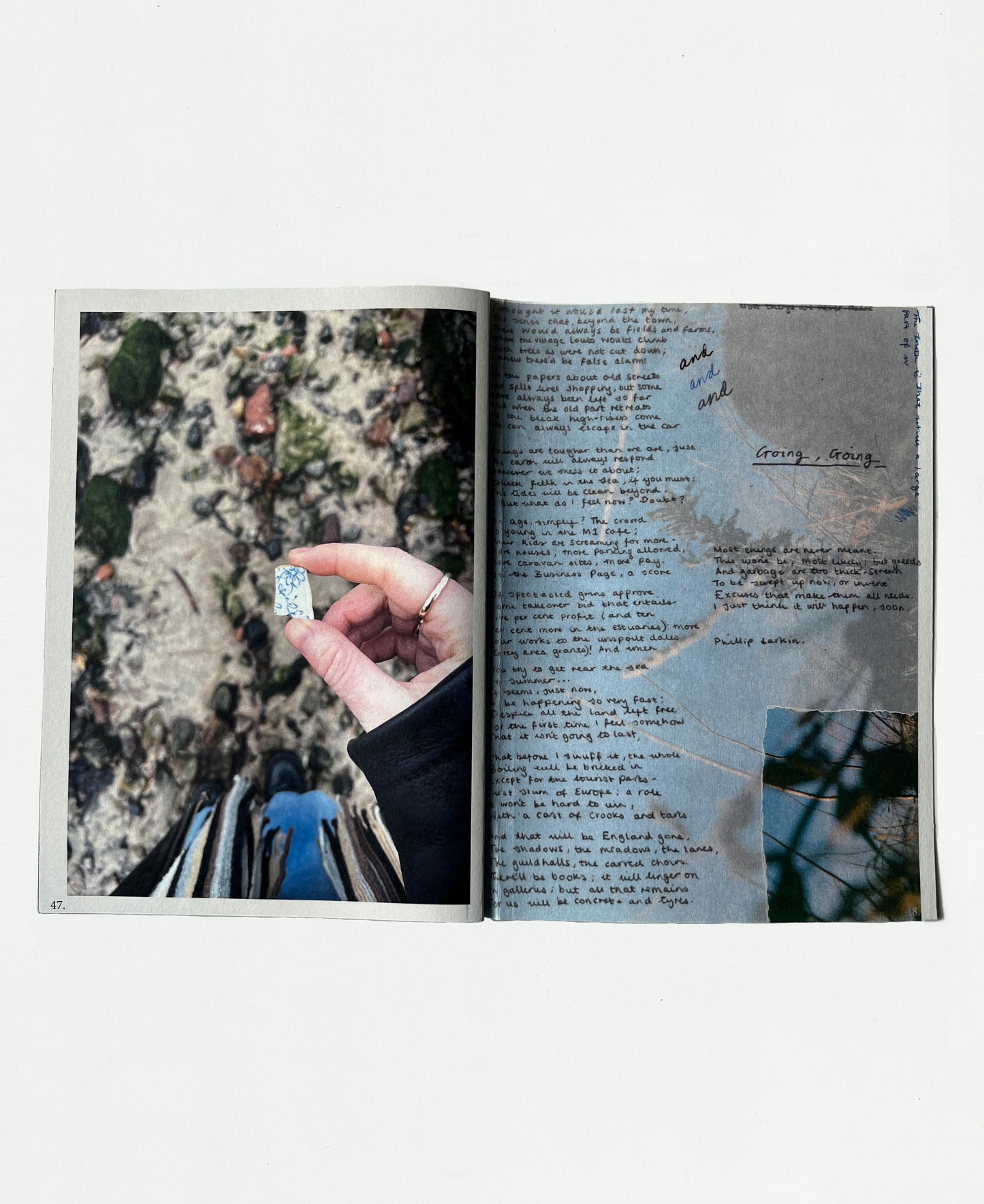 Handmade, existential, moss green, zine, relics of being, stoneware, metal, ring