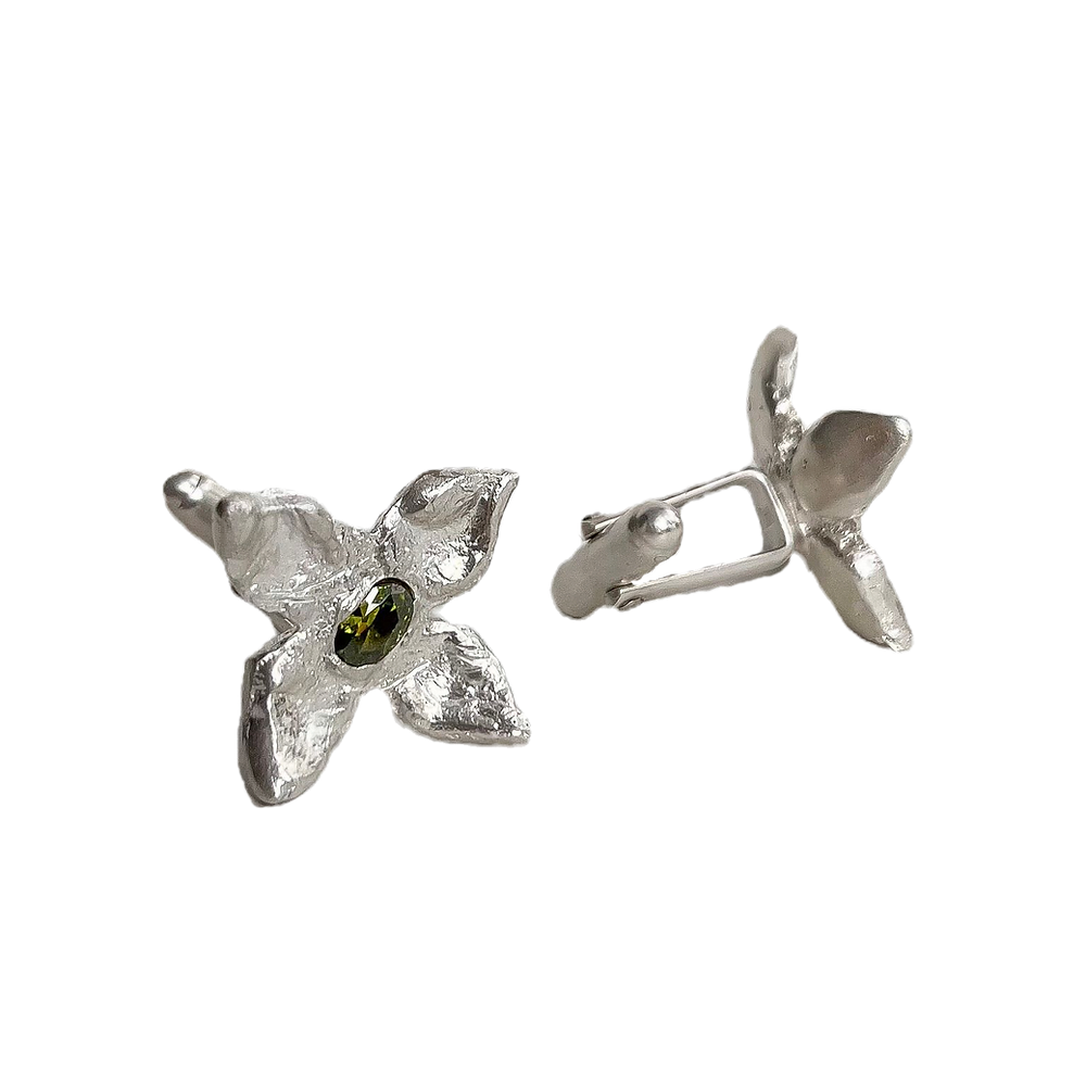 Olive Bloom Cuff Links