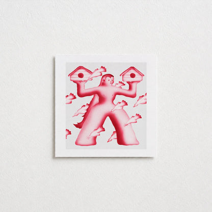 Bird Catcher Postcard (Square)