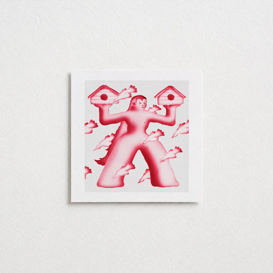 Bird Catcher Postcard (Square)