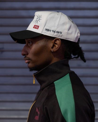 JC Black OG Cap, embroidered JCD snapback