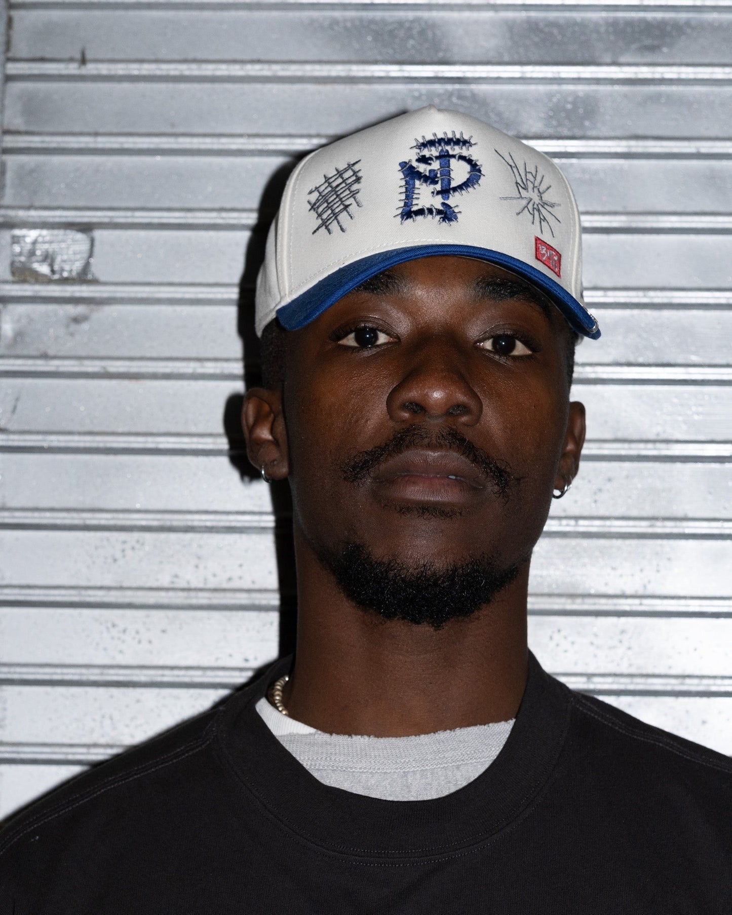 JC Blue OG Cap, embroidered JCD snapback