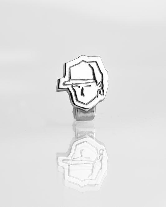 C2 SILVER CARTOON HAT CLIP