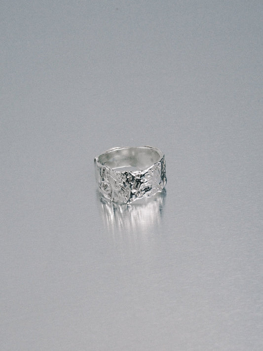 Pendennis Rock Ring, size P, 925 silver