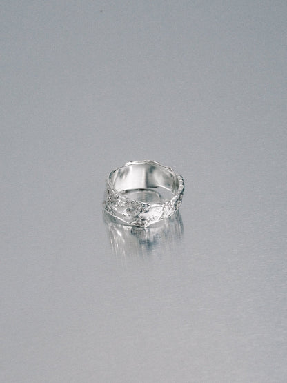 Pendennis Rock Ring, size P, 925 silver