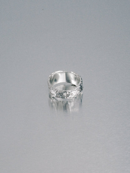 Pendennis Rock Ring, size N 1/2, 925 silver