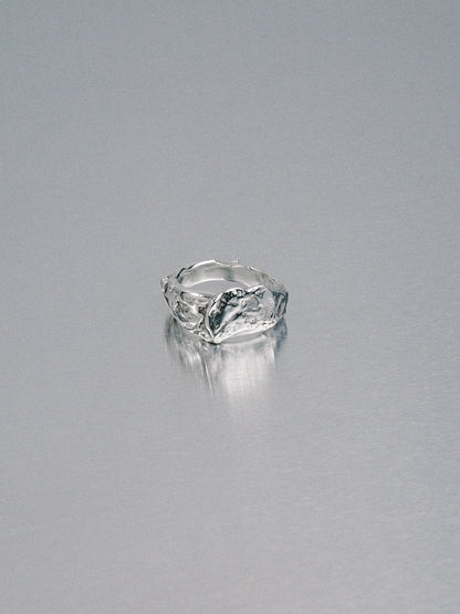 Pendennis Rock Ring, size J 1/2, 925 silver