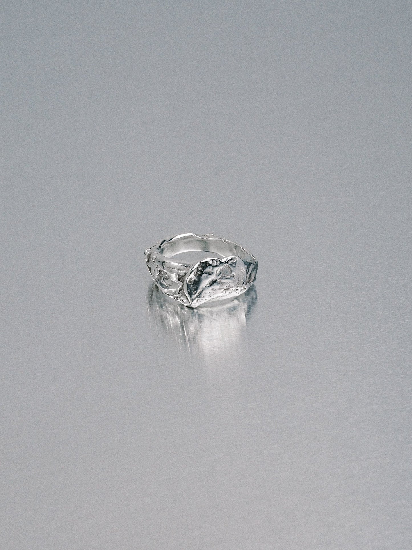 Pendennis Rock Ring, size J 1/2, 925 silver