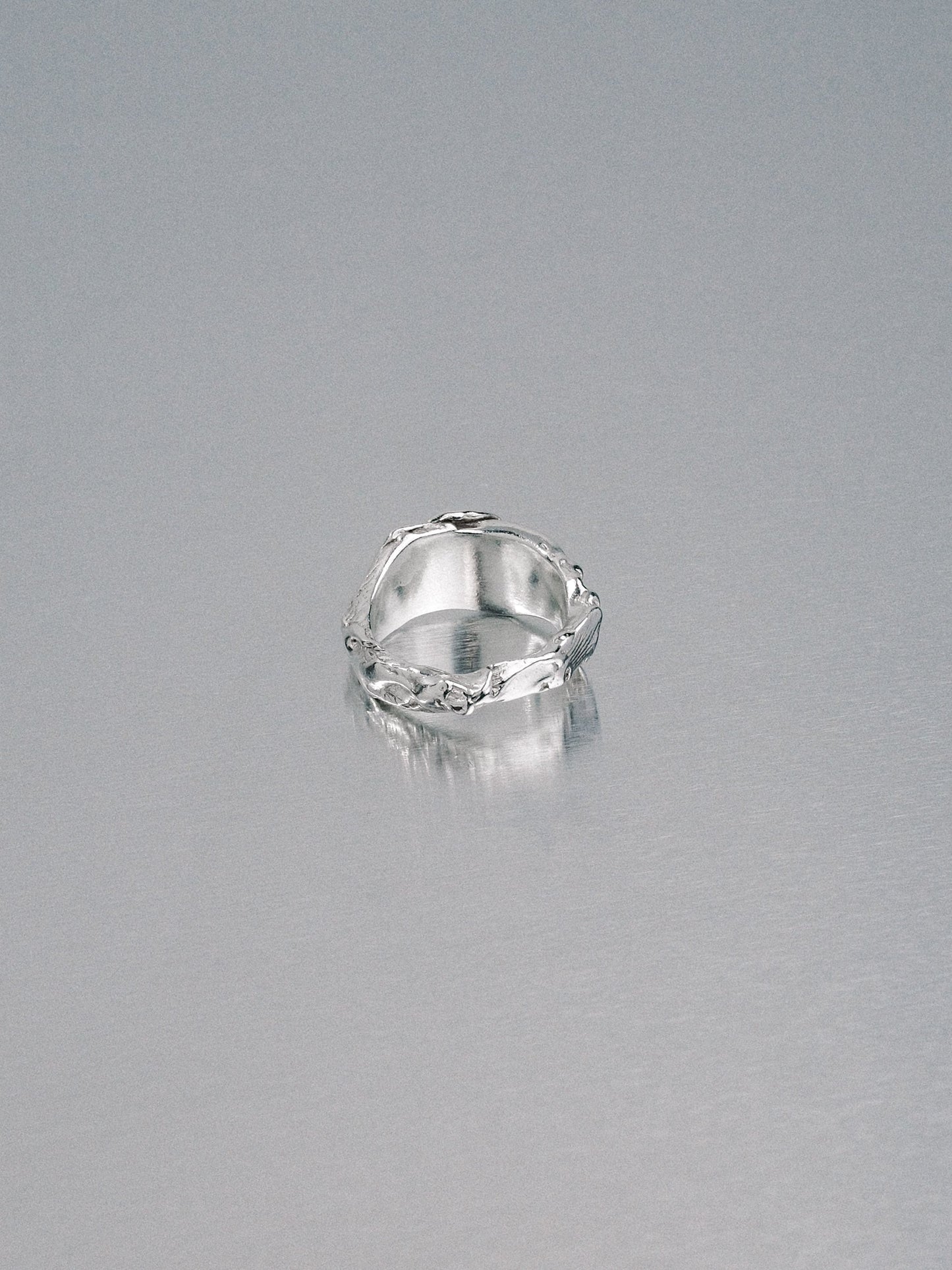 Pendennis Rock Ring, size J 1/2, 925 silver