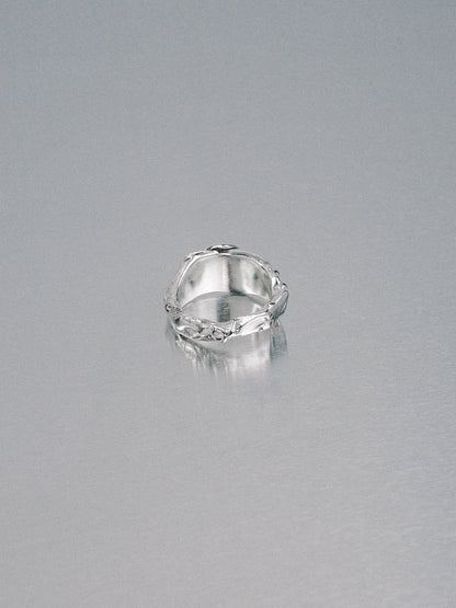 Pendennis Rock Ring, size J 1/2, 925 silver