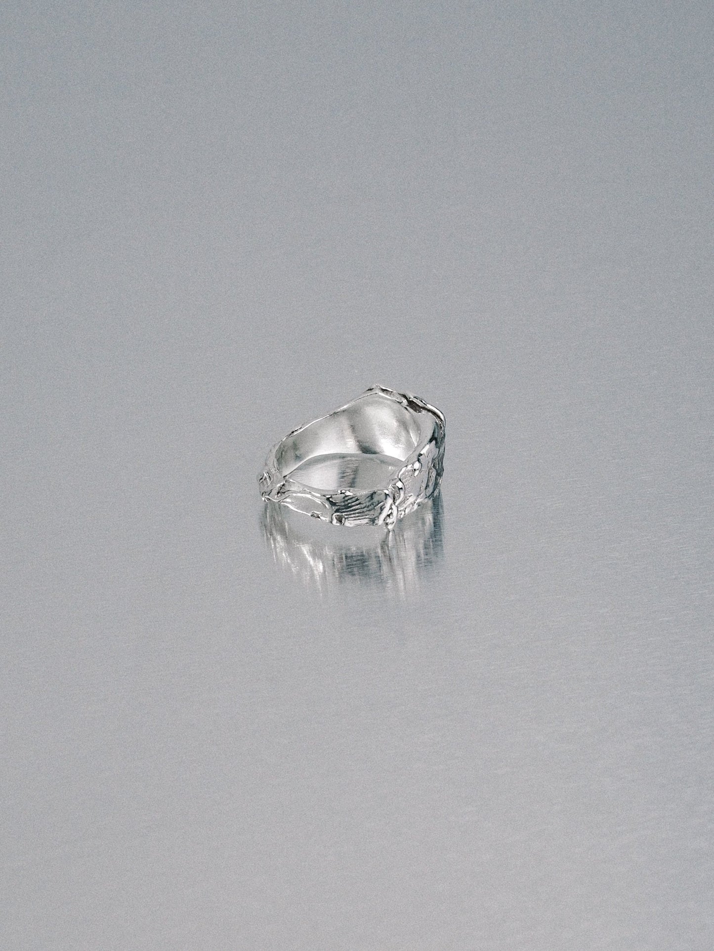 Pendennis Rock Ring, size J 1/2, 925 silver
