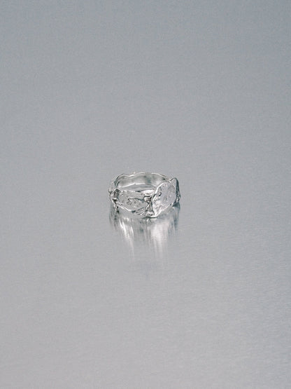 Pendennis Rock Ring, size J 1/2, 925 silver