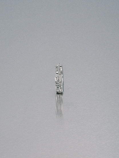 Biomorphic Earrings, 925 silver