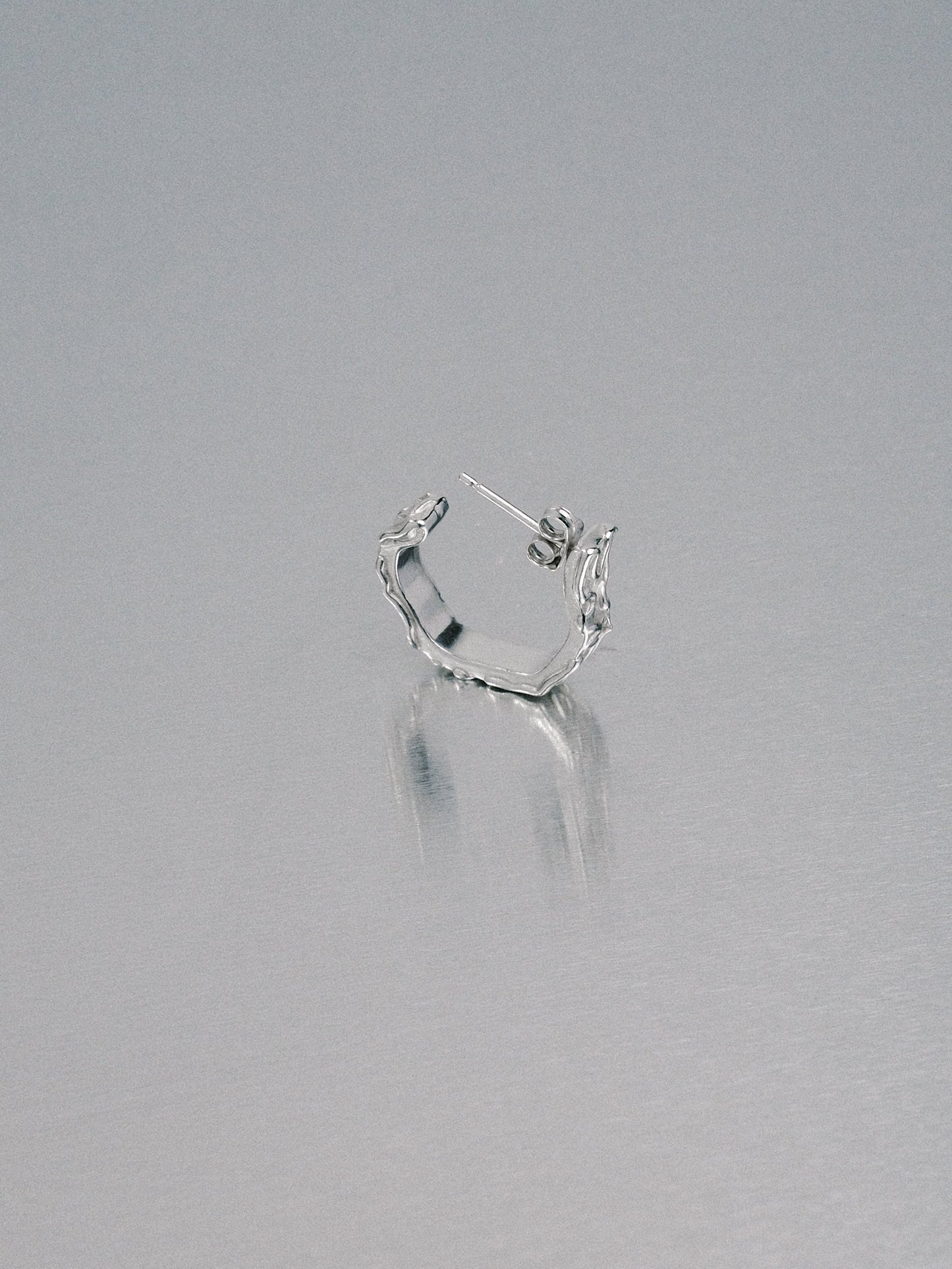 Biomorphic Earrings, 925 silver