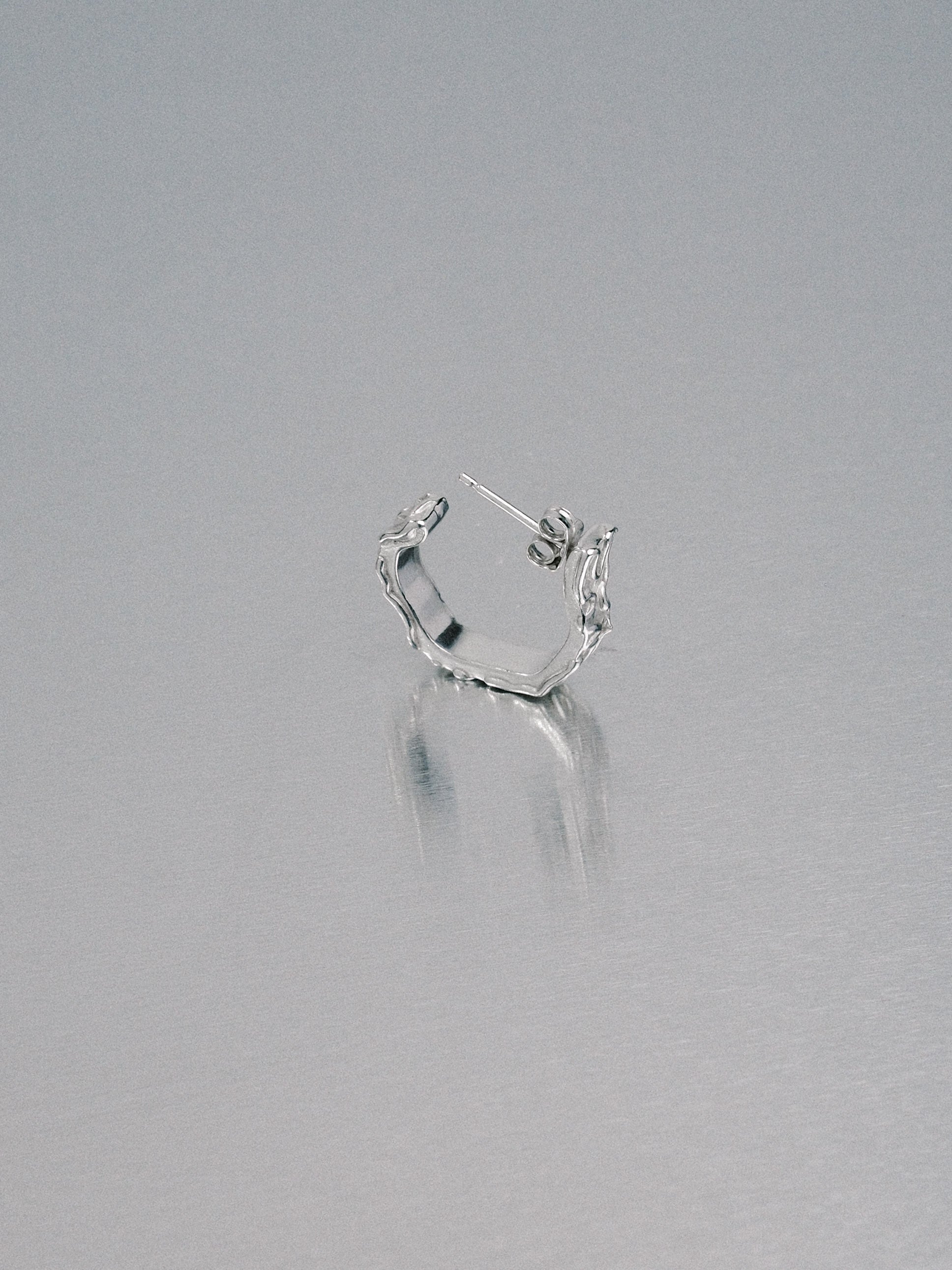 Biomorphic Earrings, 925 silver