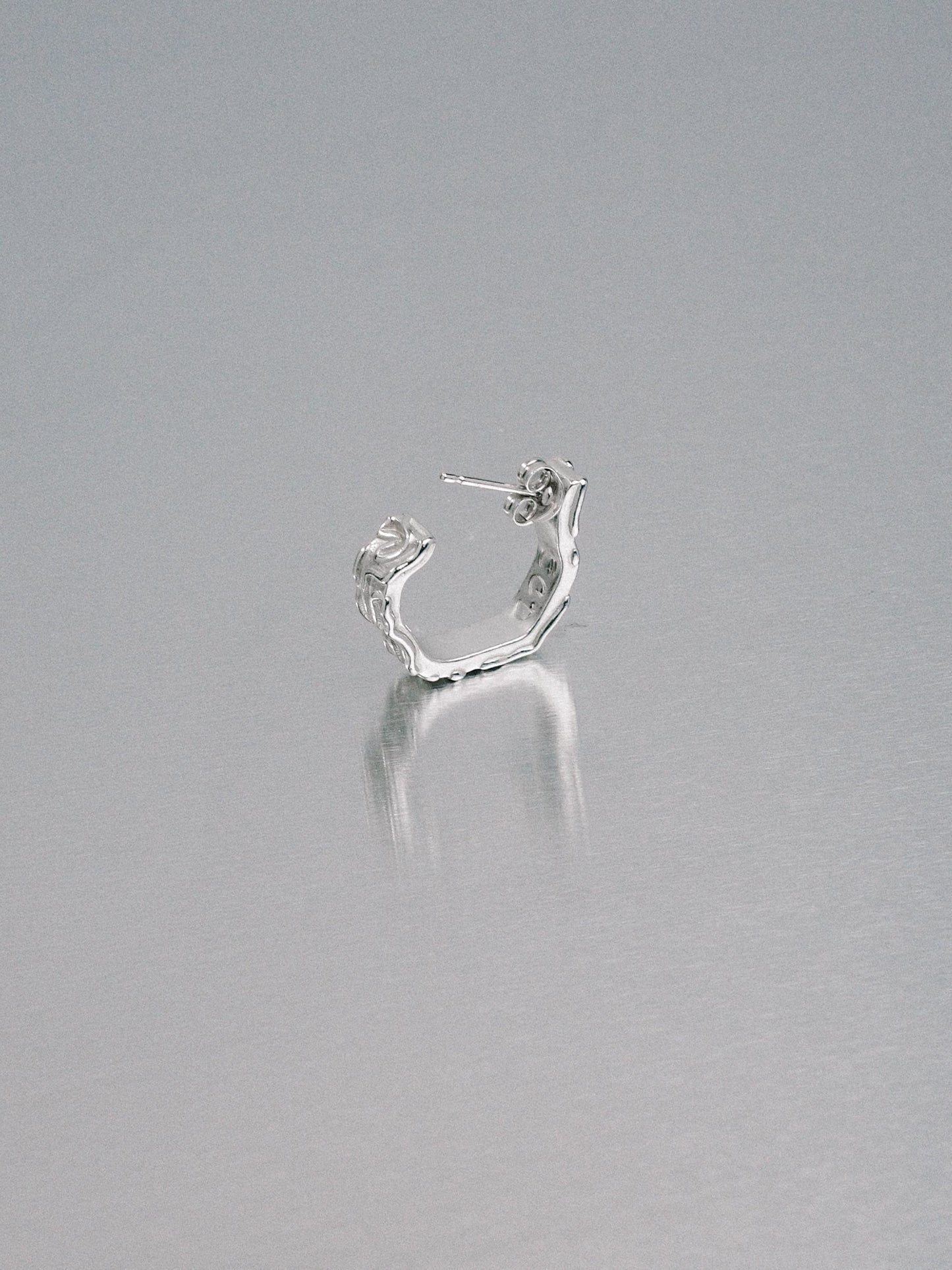 Biomorphic Earrings, 925 silver