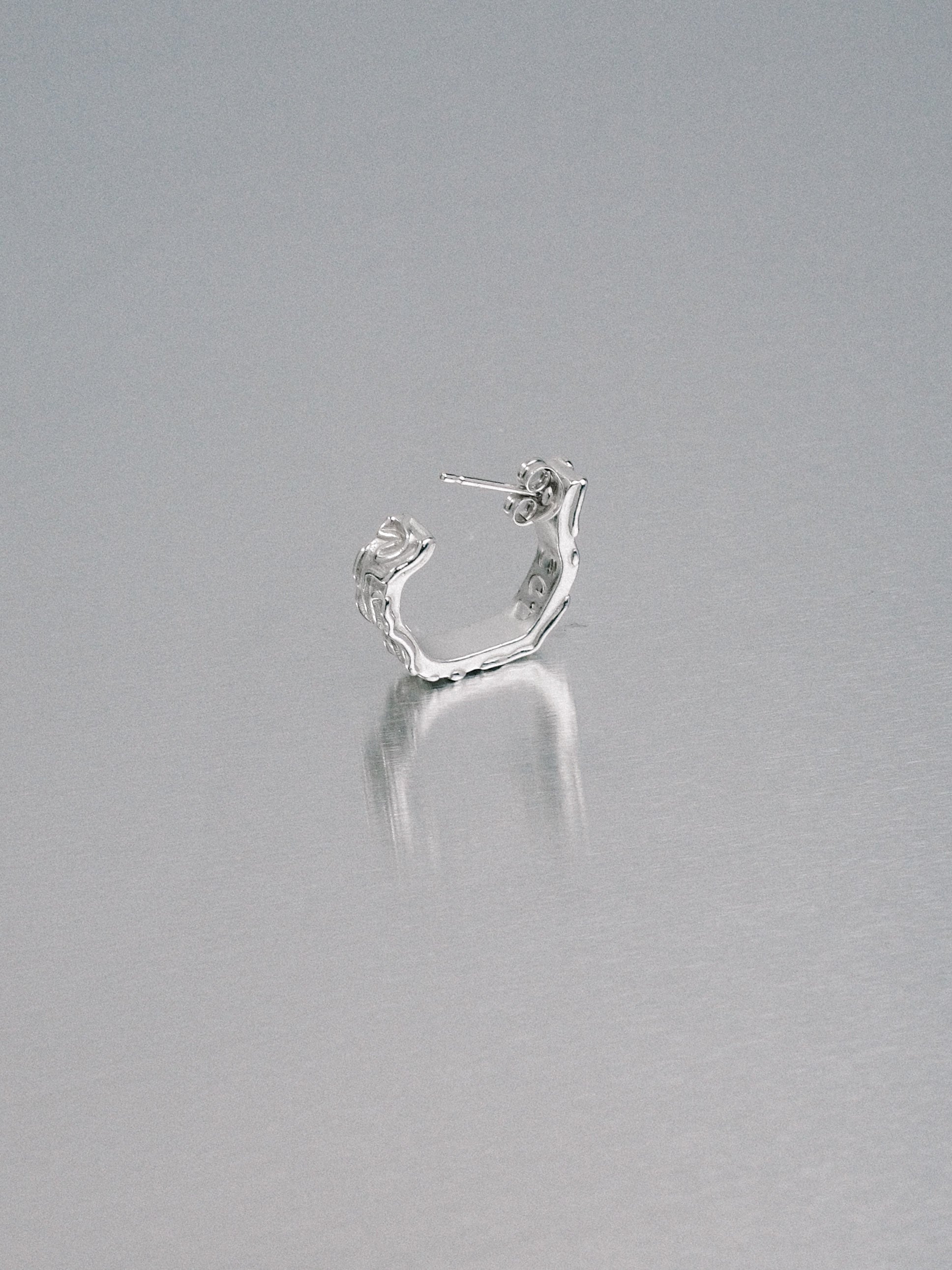 Biomorphic Earrings, 925 silver