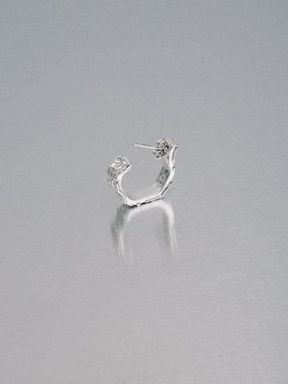 Biomorphic Earrings, 925 silver