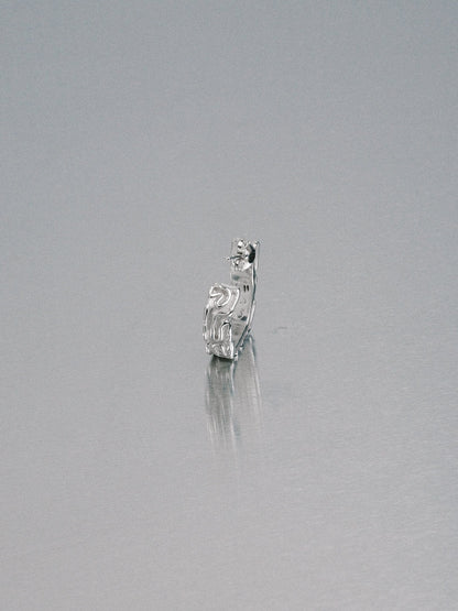 Biomorphic Earrings, 925 silver