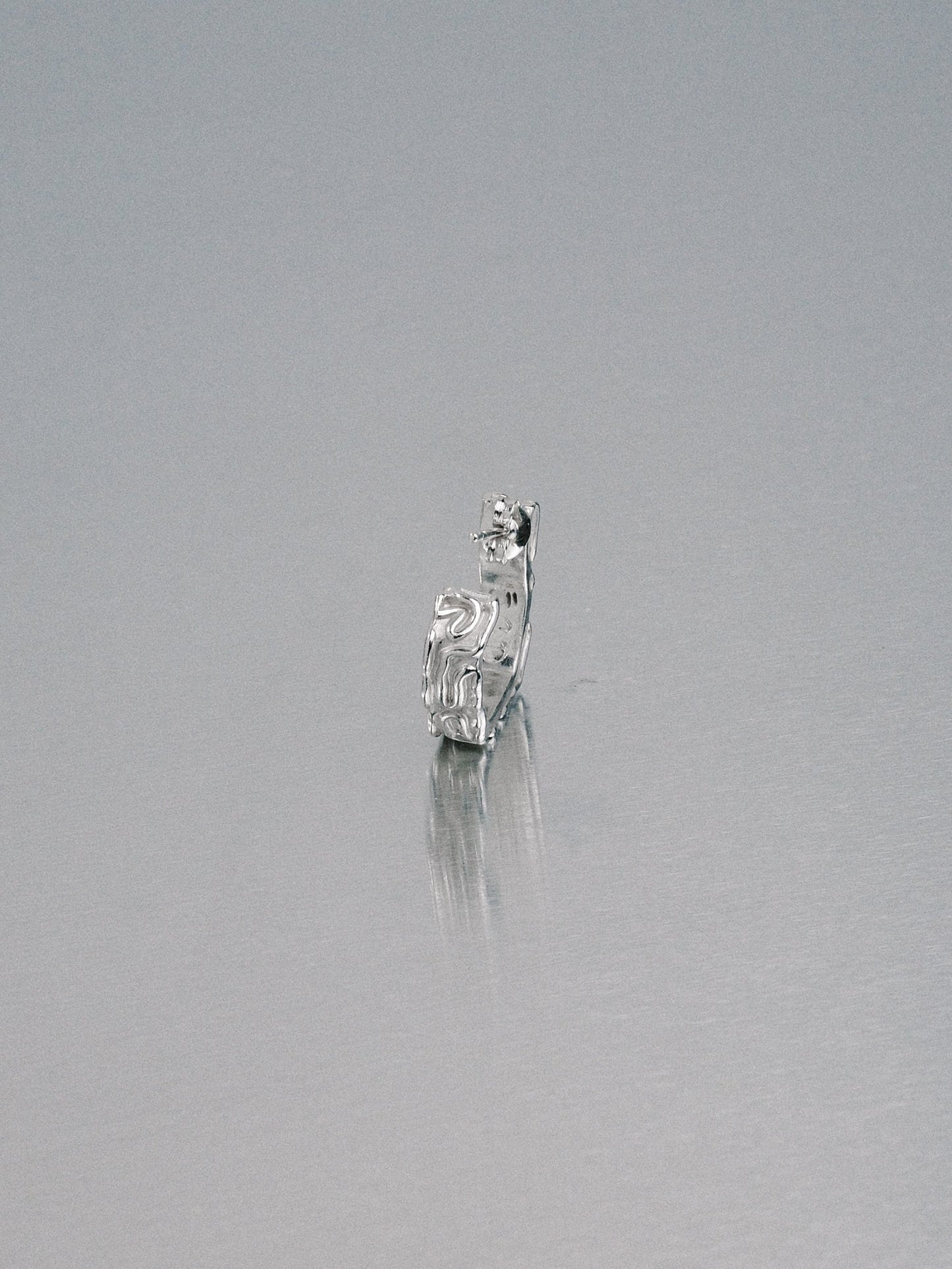 Biomorphic Earrings, 925 silver