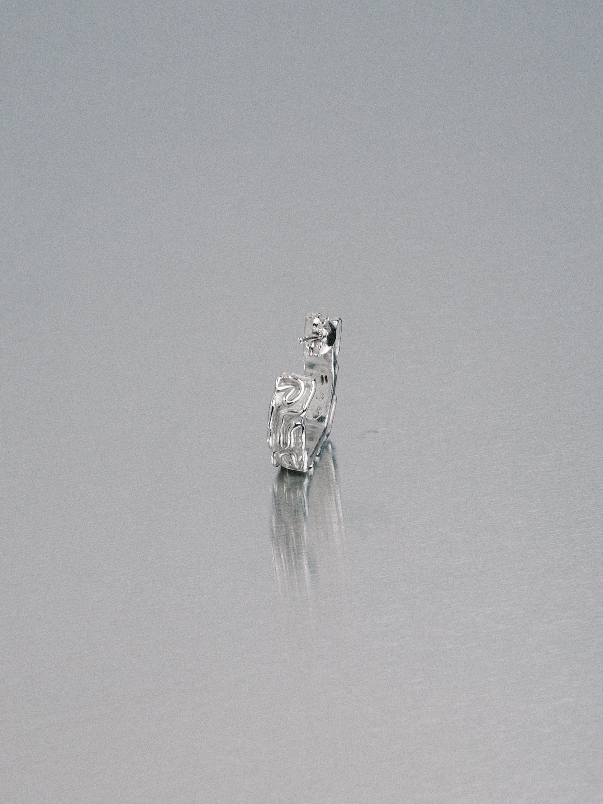 Biomorphic Earrings, 925 silver