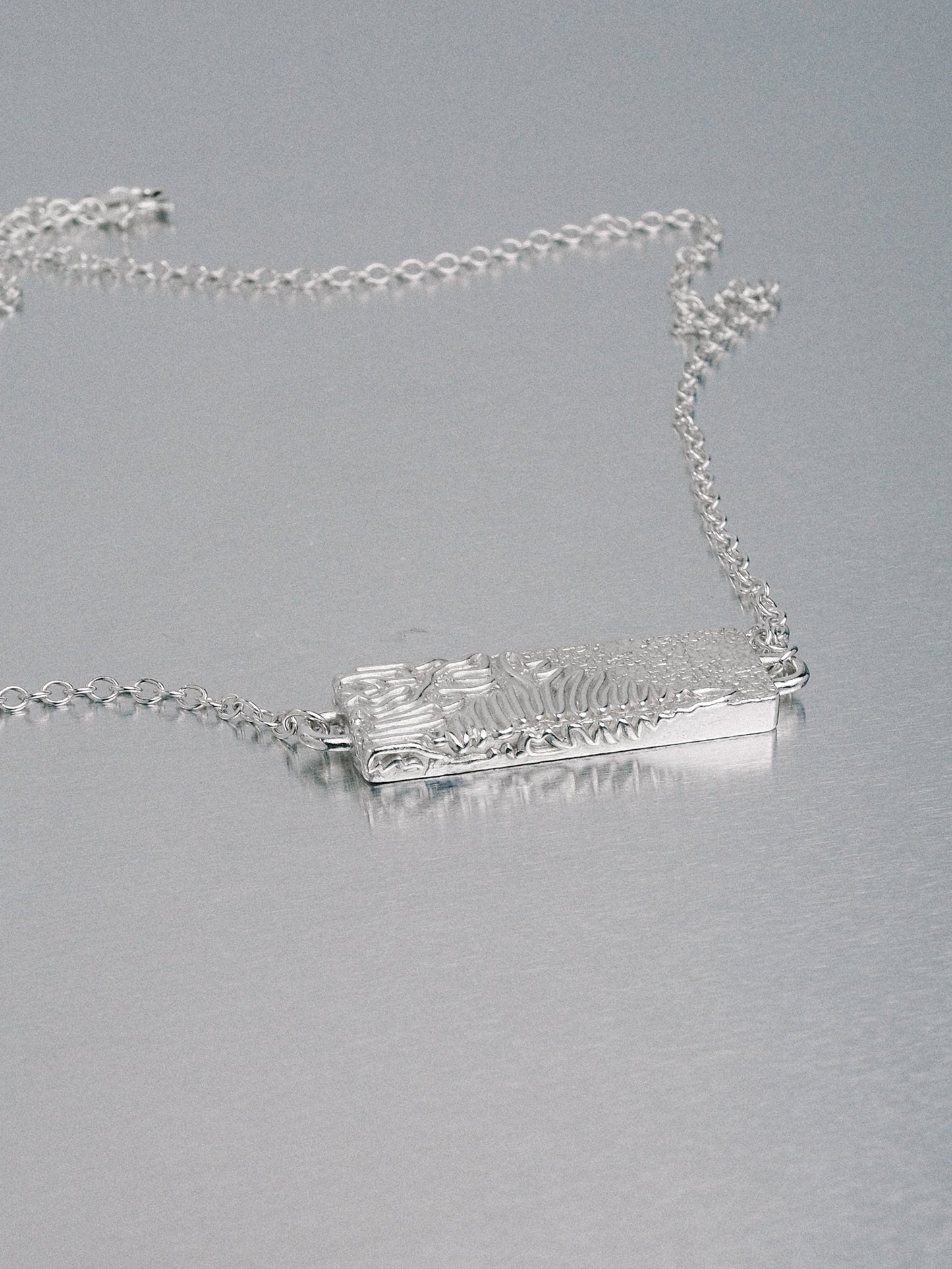 Biomorphic Necklace, 925 silver