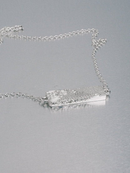 Biomorphic Necklace, 925 silver