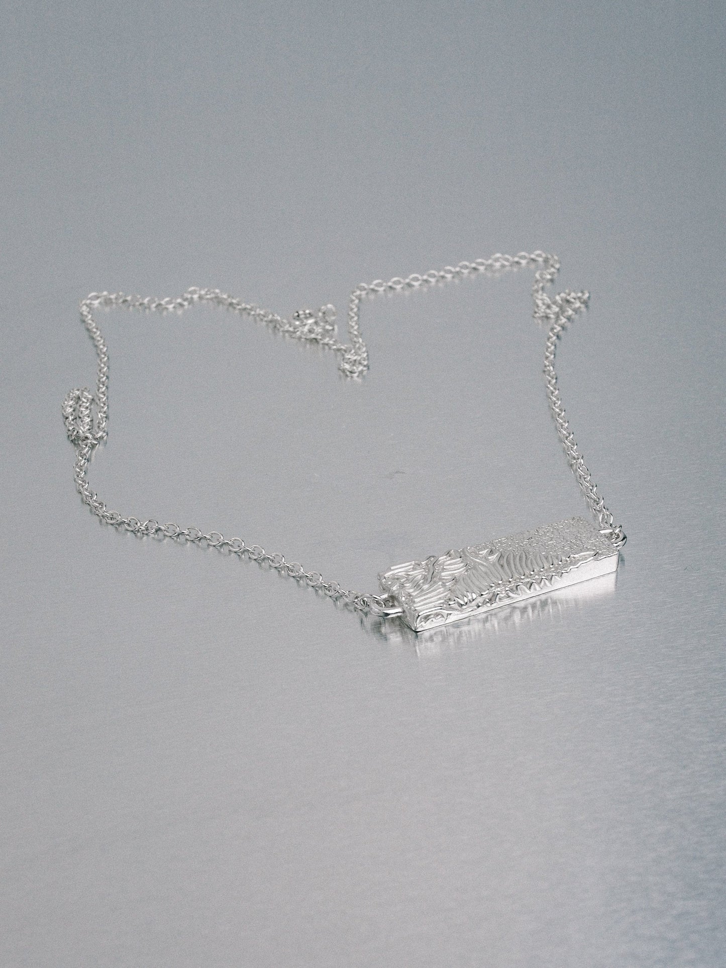Biomorphic Necklace, 925 silver
