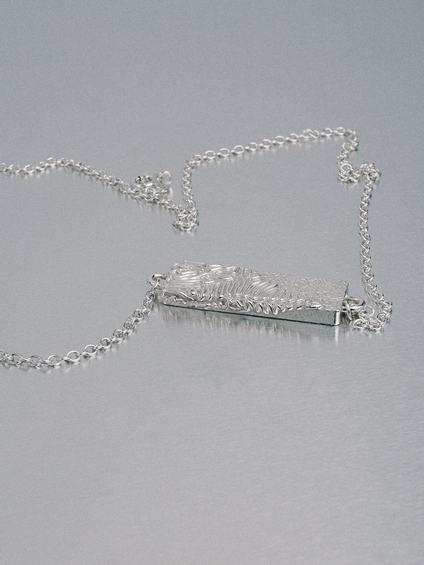 Biomorphic Necklace, 925 silver