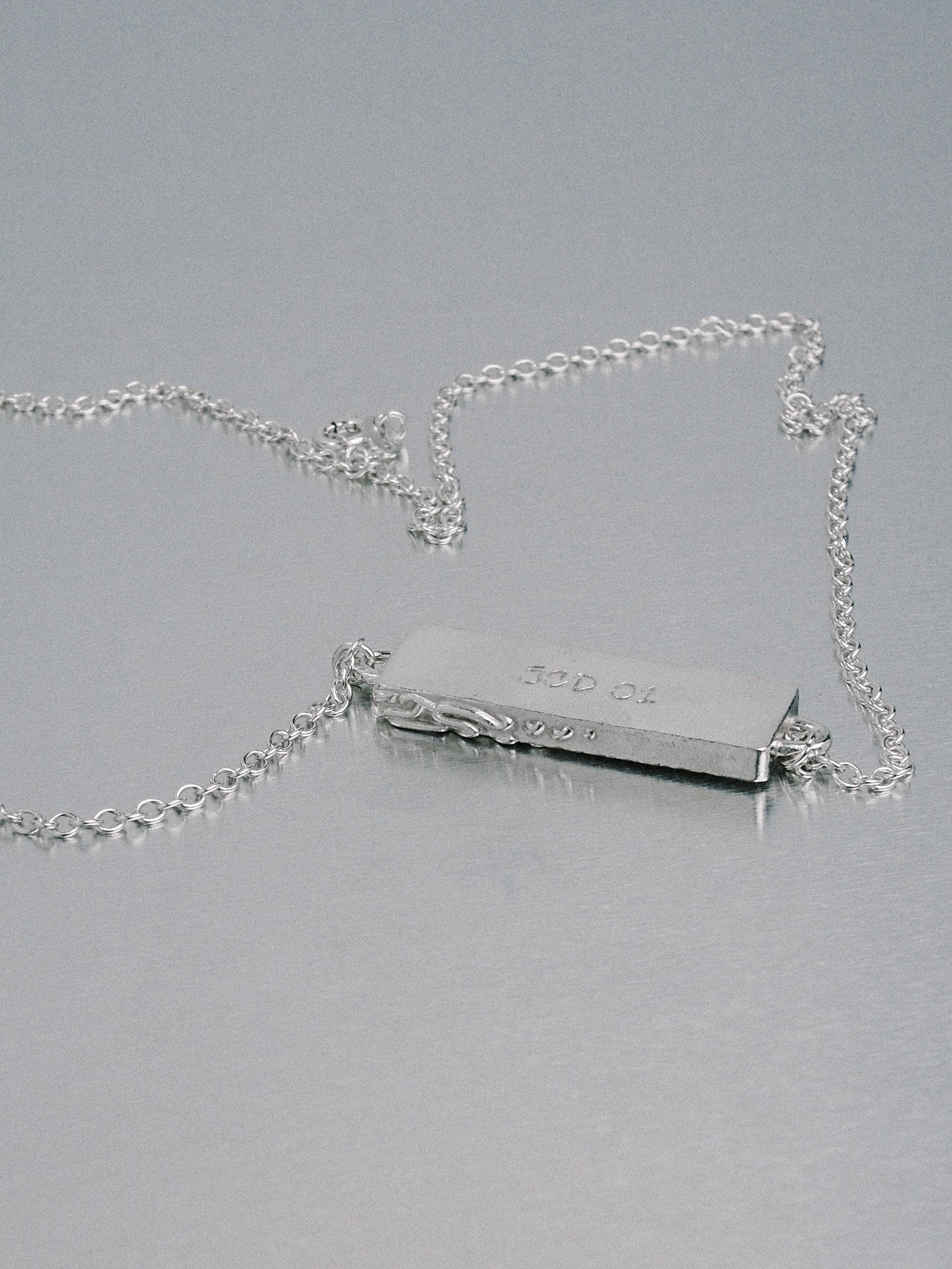 Biomorphic Necklace, 925 silver