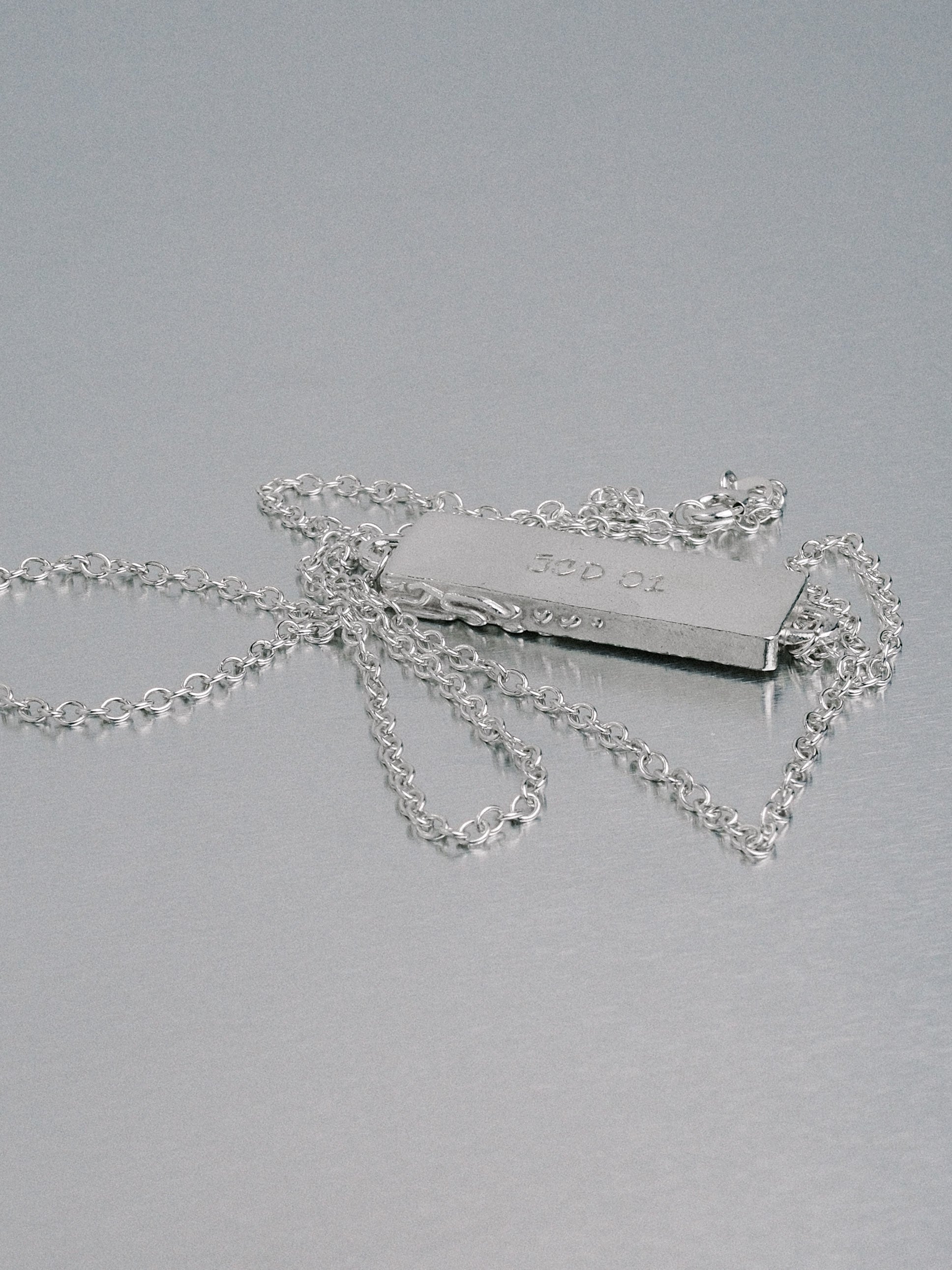 Biomorphic Necklace, 925 silver