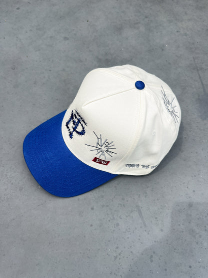 JC Blue OG Cap, embroidered JCD snapback