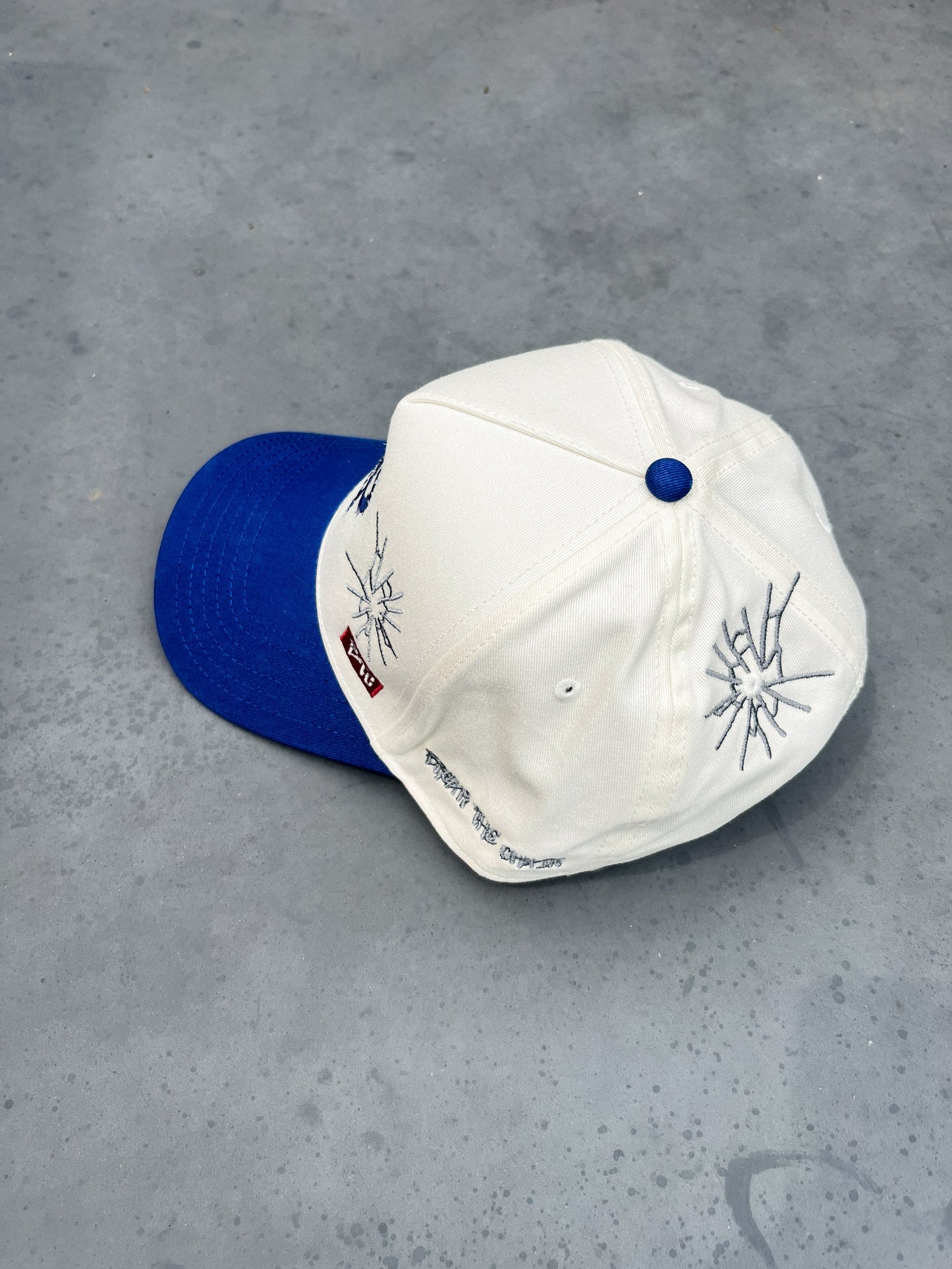JC Blue OG Cap, embroidered JCD snapback
