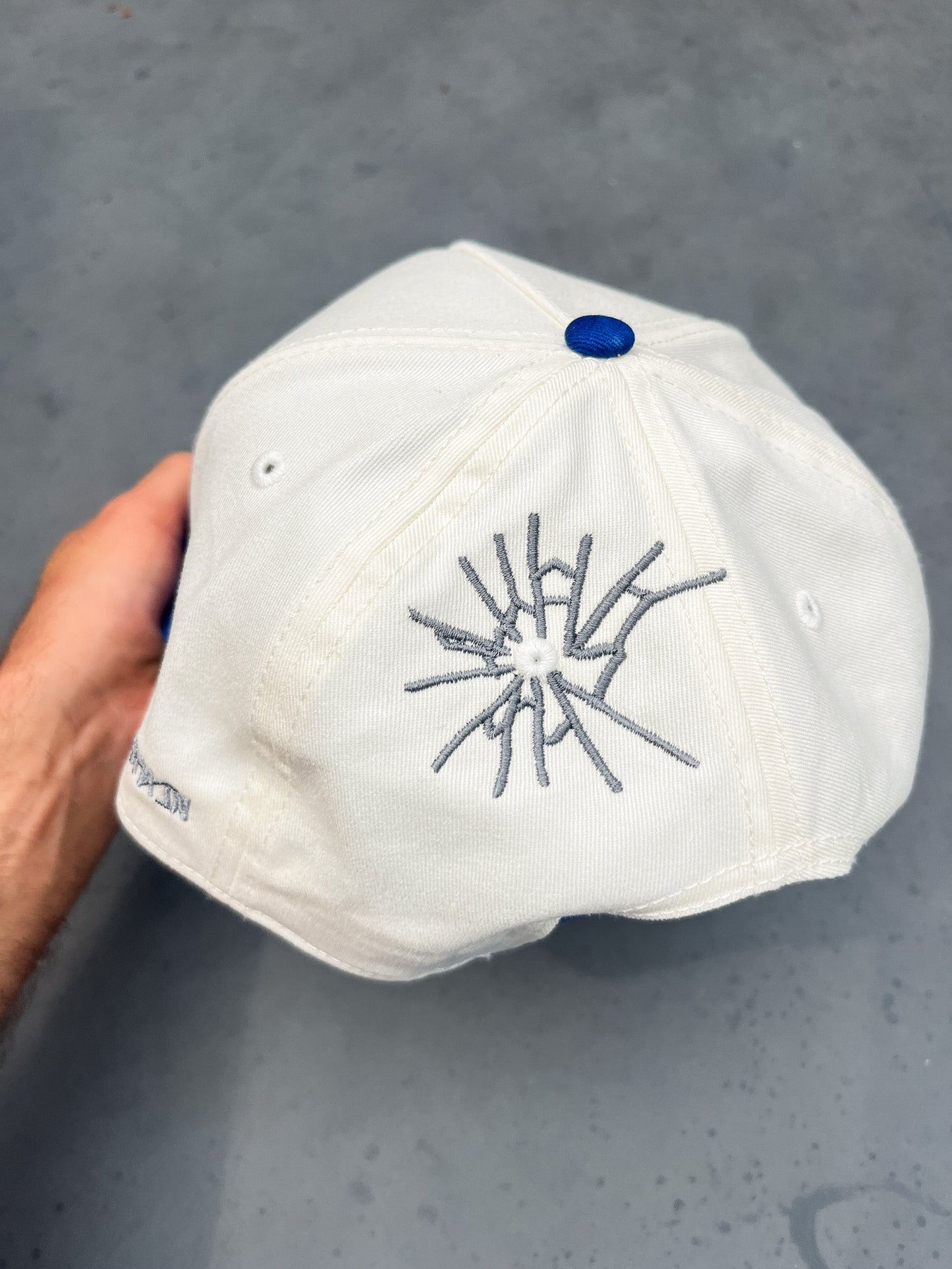 JC Blue OG Cap, embroidered JCD snapback