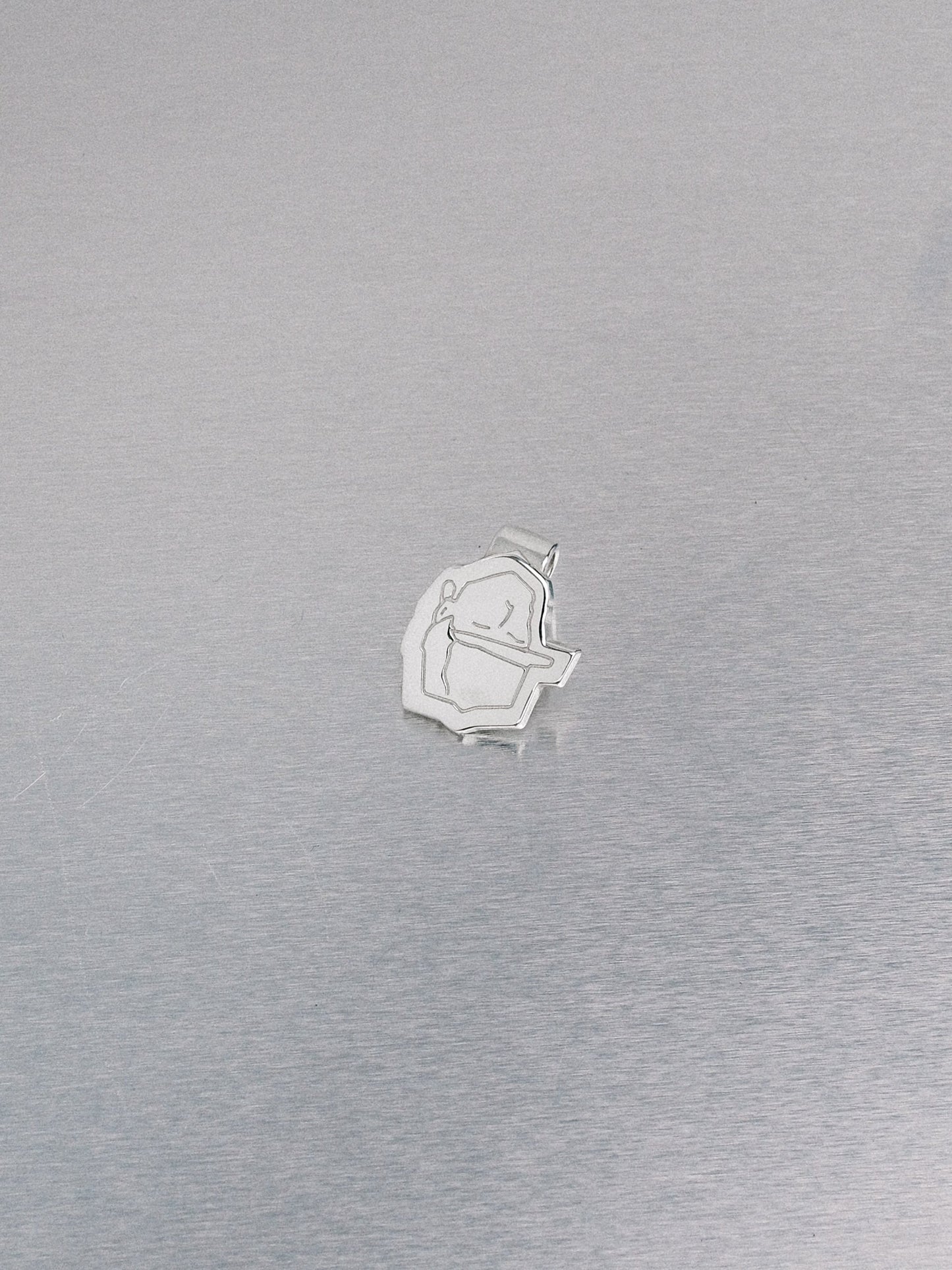 Cartoon Hat Clip, 935 silver