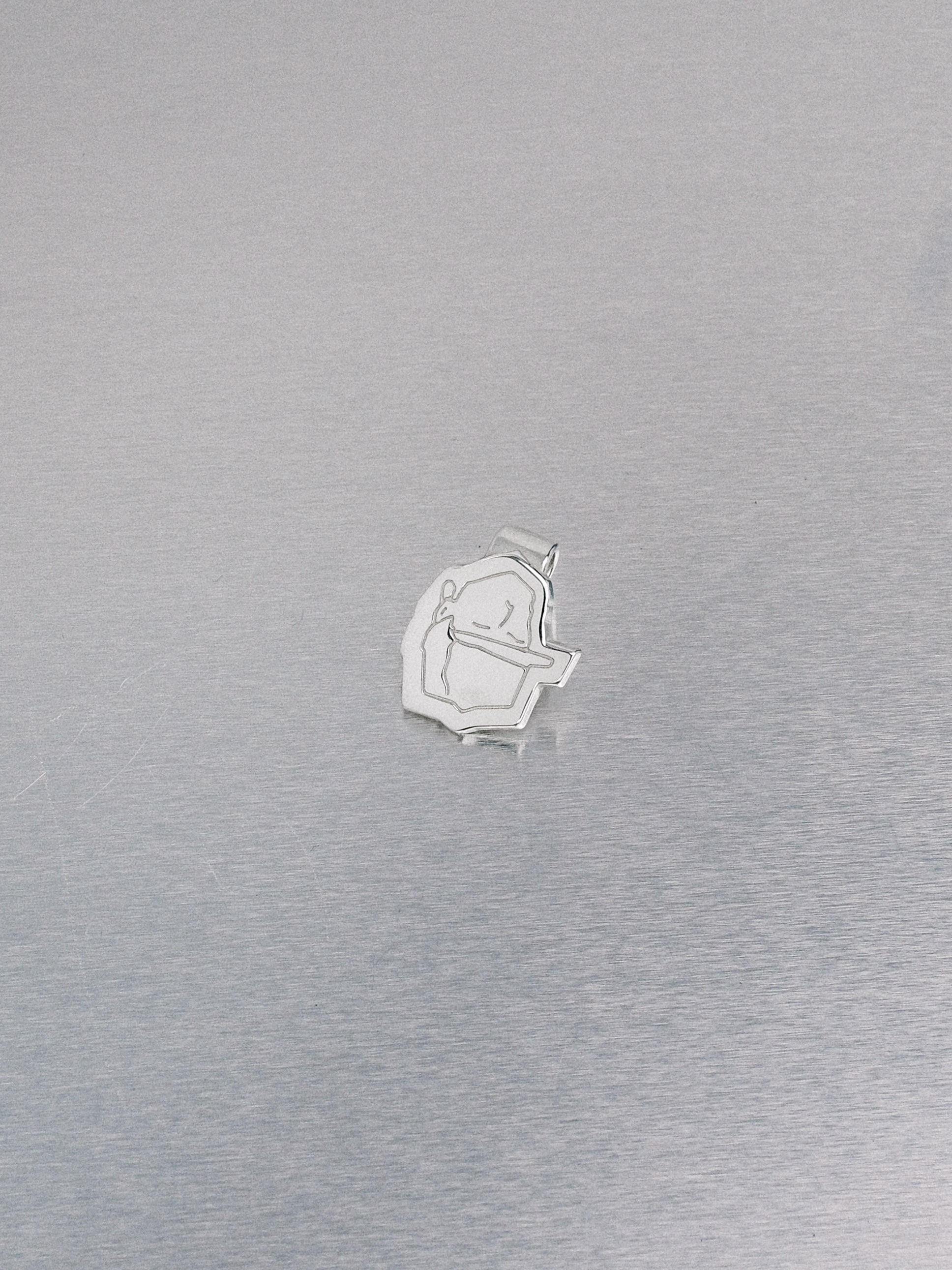 Cartoon Hat Clip, 935 silver