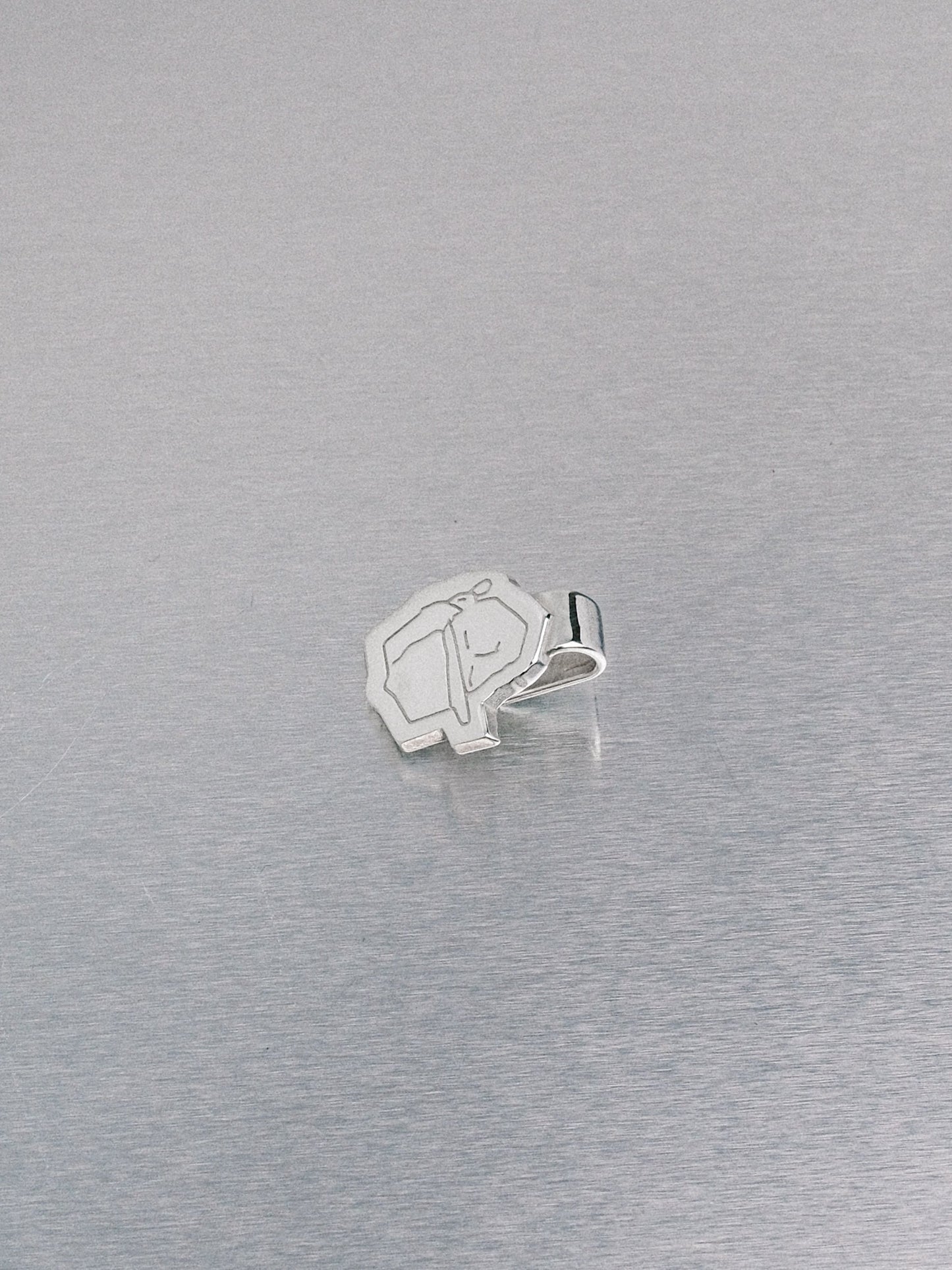 Cartoon Hat Clip, 935 silver