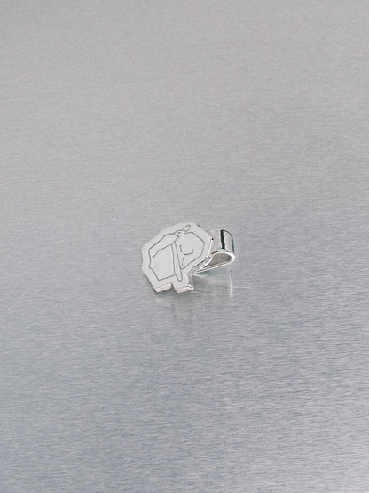 Cartoon Hat Clip, 935 silver