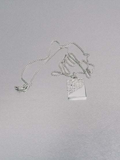 Silver Nugget Necklace, 935 silver