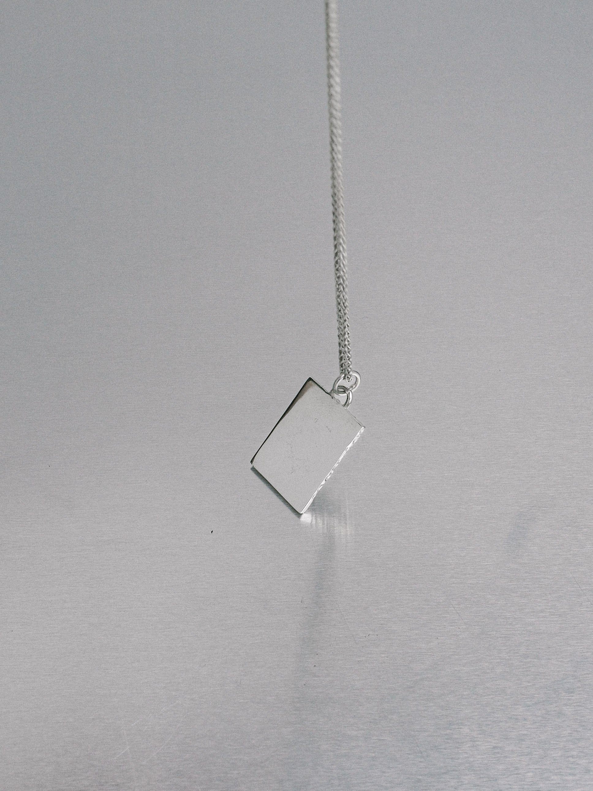 Silver Nugget Necklace, 935 silver