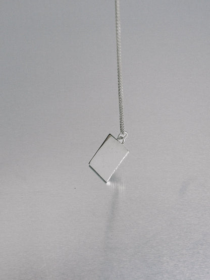 Silver Nugget Necklace, 935 silver