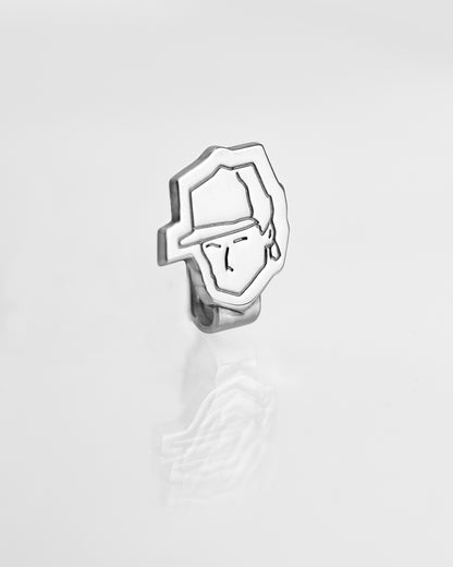 C2 SILVER CARTOON HAT CLIP