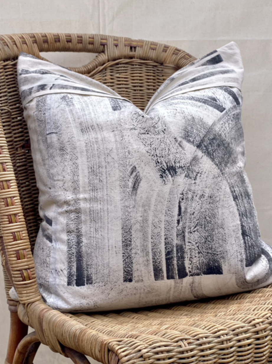 Hakeme Hand-painted Cushion