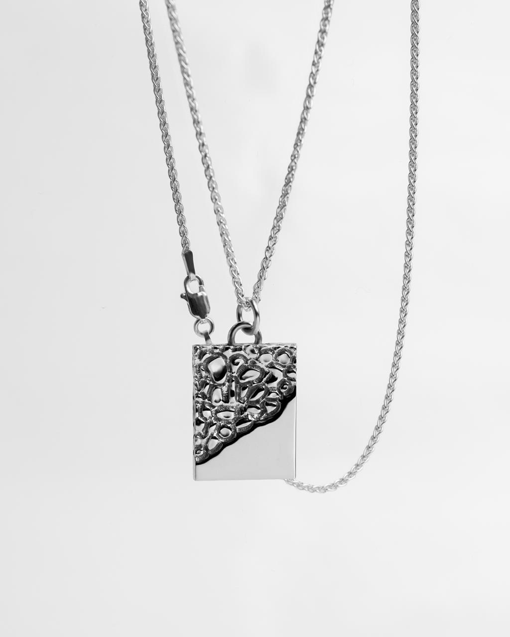 C2 SILVER NUGGET NECKLACE