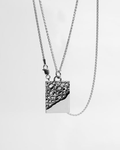 C2 SILVER NUGGET NECKLACE