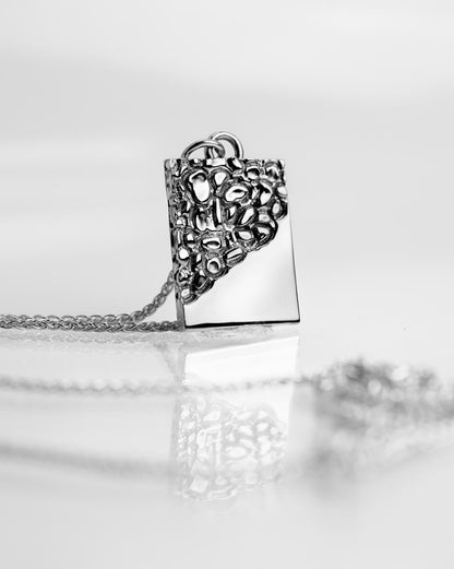 C2 SILVER NUGGET NECKLACE