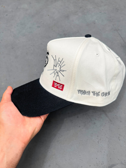 JC Black OG Cap, embroidered JCD snapback
