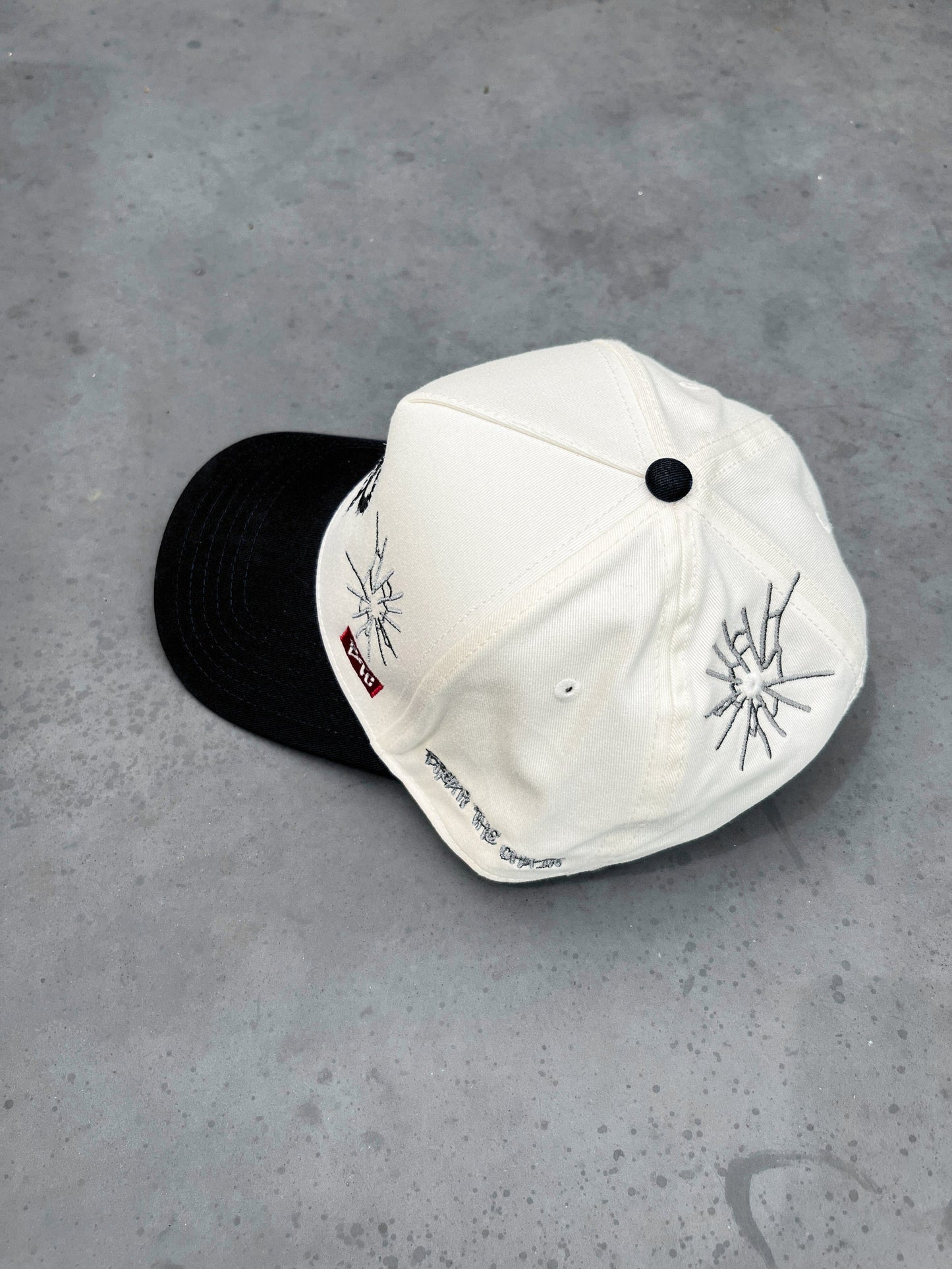 JC Black OG Cap, embroidered JCD snapback