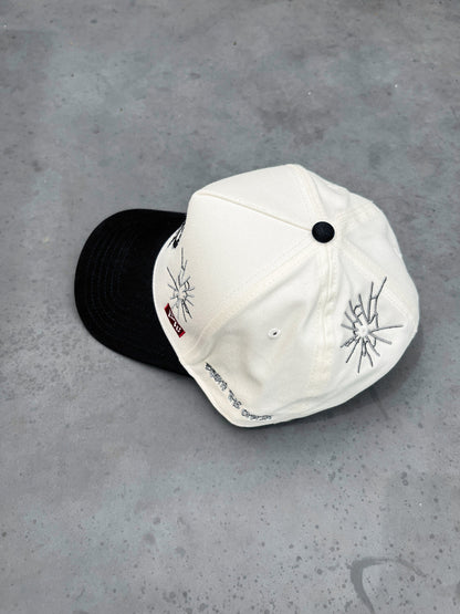JC Black OG Cap, embroidered JCD snapback